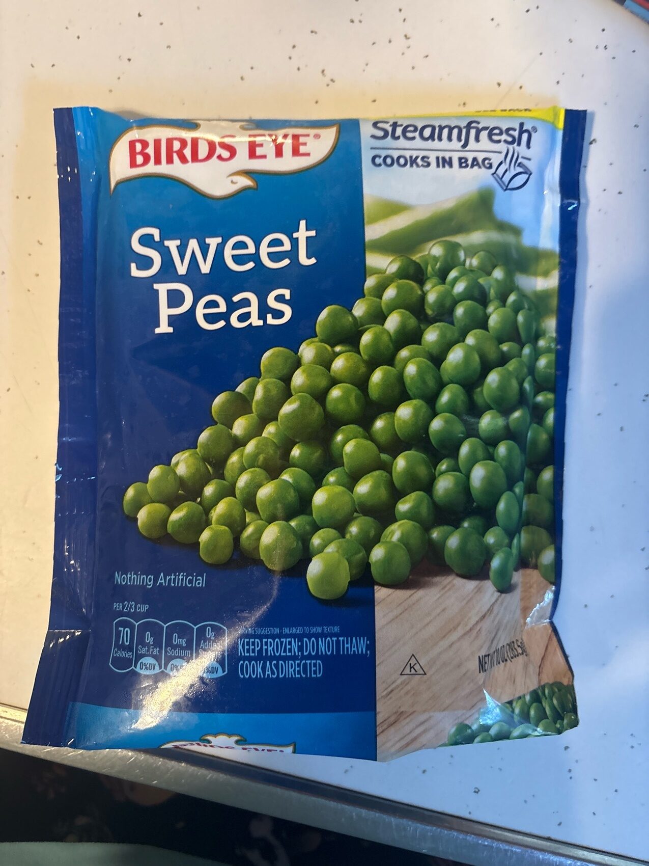 Birds Eye Frozen Vegetables Sweet Peas 10 oz